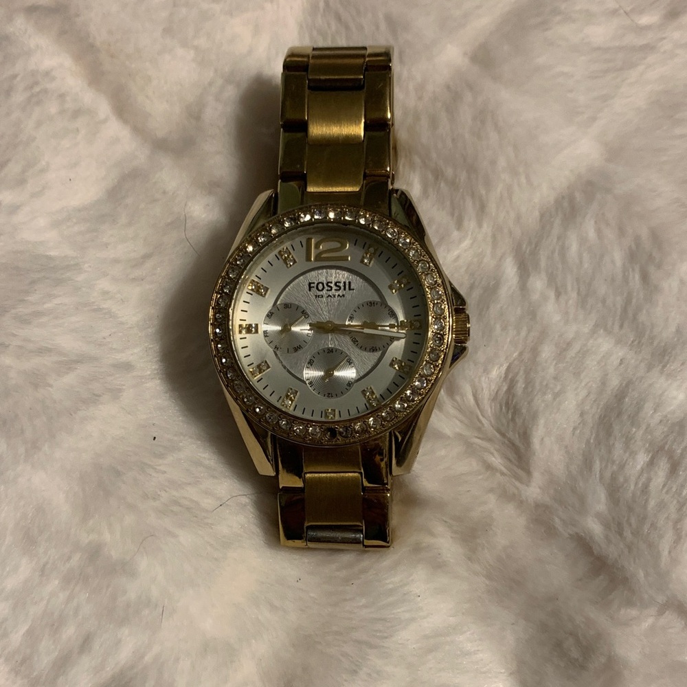 Fossil Two-Tone Gold and Silver Watch